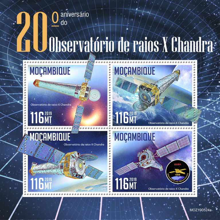 Chandra X-ray Observatory - Issue of Mozambique postage Stamps